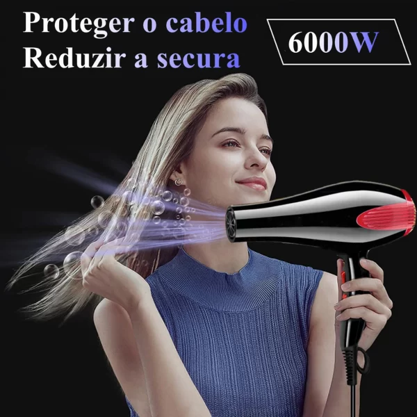 Secador de Cabelo 220V Profissional 3900W – Chapinha Black Ion Silencioso - Image 4