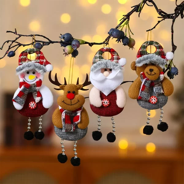 Enfeites de Árvore de Natal - Bonecas Encantadoras para Sua Decoração Festiva