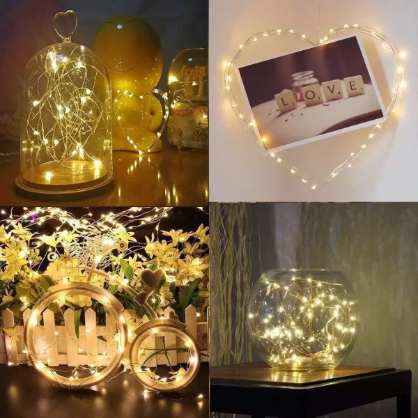 Fio de Cobre com Luzes LED Coloridas – Ilumine e Decore Seu Espaço com Estilo - Image 8