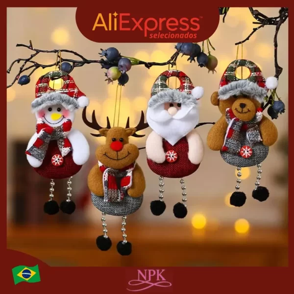 Enfeites de Árvore de Natal - Bonecas Encantadoras para Sua Decoração Festiva - Image 2