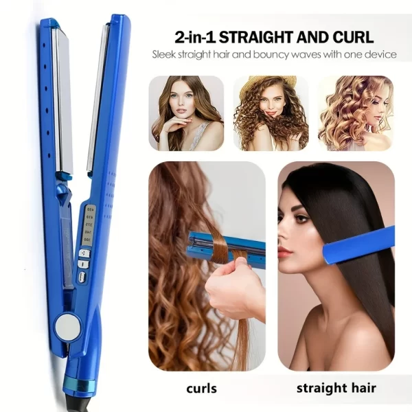 Prancha Chapinha de Cabelo Bivolt 110V/220V Nano Titanium – Alise e Modela com Perfeição - Image 2