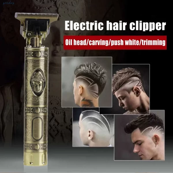 Máquina de Cortar Cabelo Vintage para Barbeiro – Acessório Elétrico Profissional - Image 3