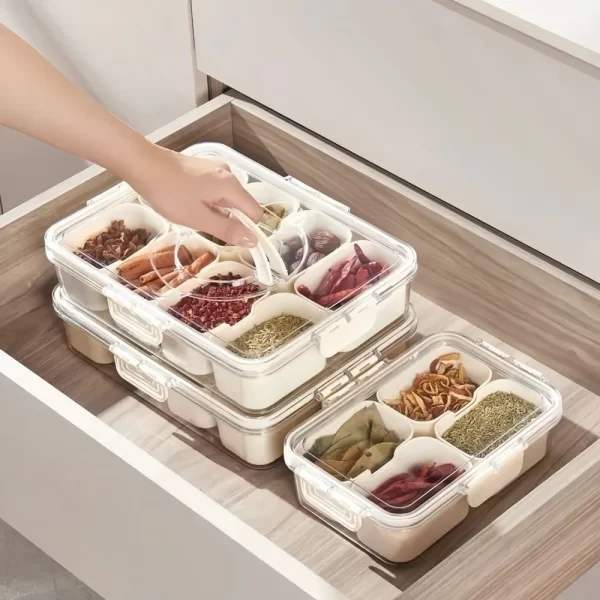 Pote Organizador Multiuso – Solução Prática e Eficiente para Sua Geladeira e Armários - Image 5