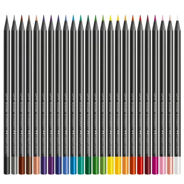 Lápis de Cor Supersoft 24 Cores Faber-Castell – Suavidade e Qualidade Para Sua Arte - Image 5