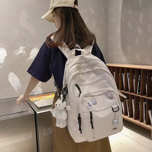 Bolsa escolar de alta capacidade para meninas Mochila Estudantil Grande, Mochila nova insígnia