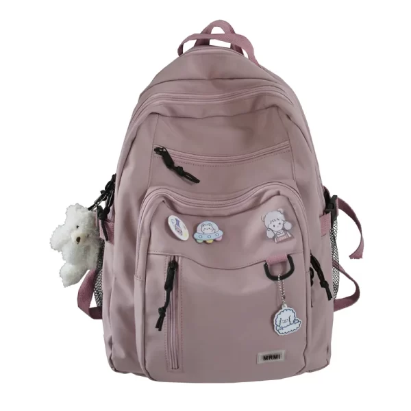 Bolsa escolar de alta capacidade para meninas Mochila Estudantil Grande, Mochila nova insígnia - Image 9