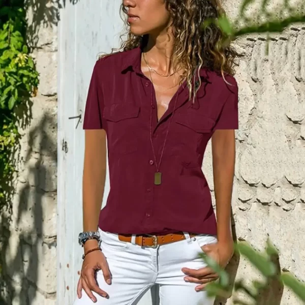 Camisas Básicas Femininas – O Essencial para um Look Casual e Estiloso - Image 12