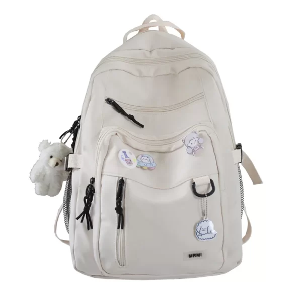 Bolsa escolar de alta capacidade para meninas Mochila Estudantil Grande, Mochila nova insígnia - Image 7