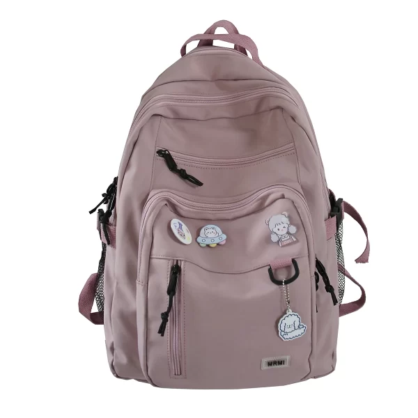 Bolsa escolar de alta capacidade para meninas Mochila Estudantil Grande, Mochila nova insígnia - Image 5