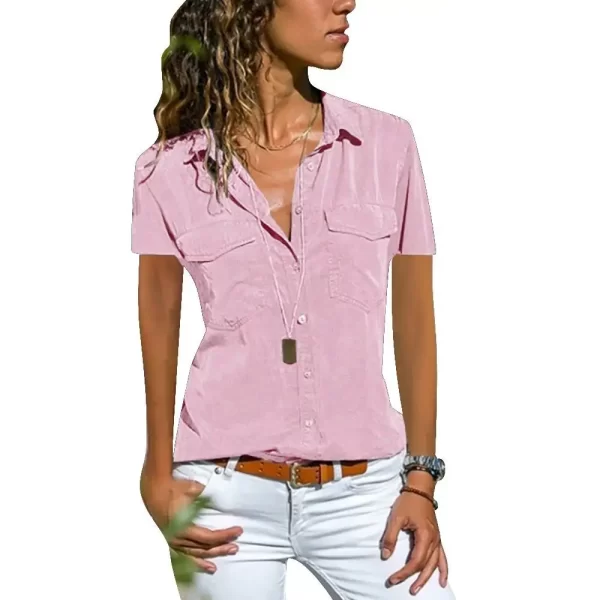 Camisas Básicas Femininas – O Essencial para um Look Casual e Estiloso - Image 9